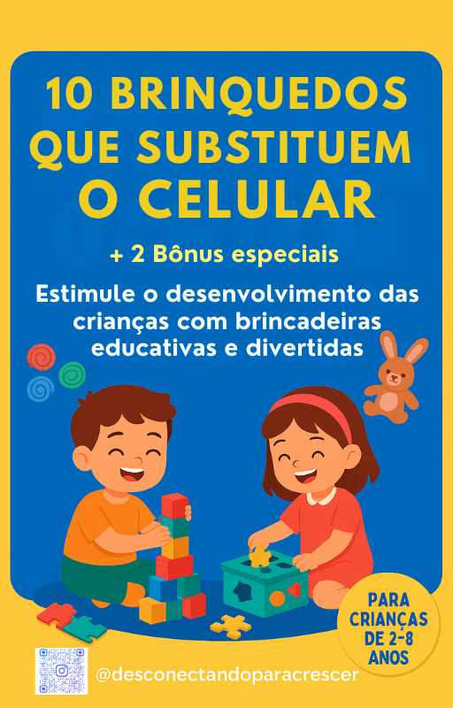 Capa do e-book 10 Brinquedos que Substituem o Celular