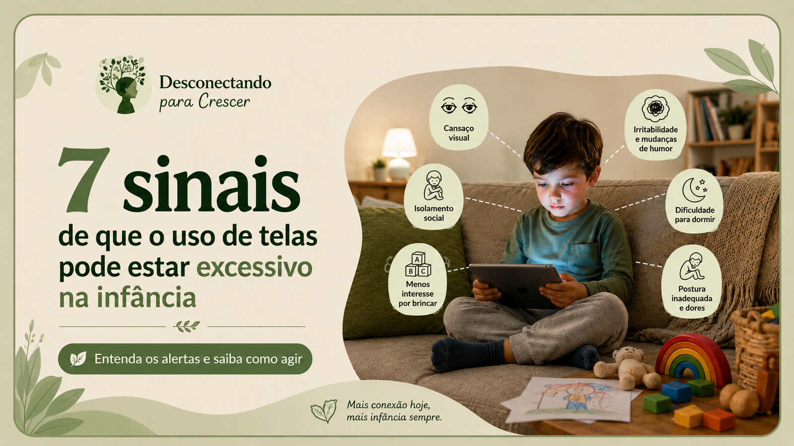 7 sinais de que o uso de telas pode estar excessivo na infância